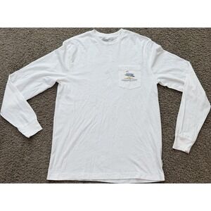 Vineyard Vines Men's Sea Goals White Long Sleeve T Shirt Size Small